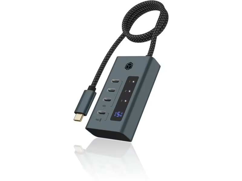 Icy Box IB-HUB1454-C31 - Hub USB C, 4 Ports | Sonora